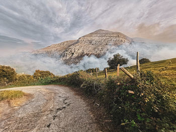 Scenic view of landscape against sky