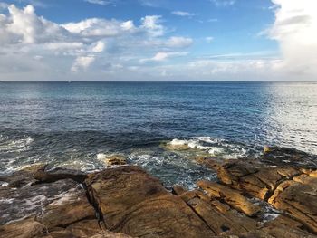 Scenic view of sea against sky