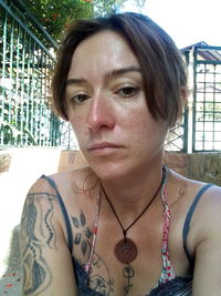 Portrait of beautiful woman