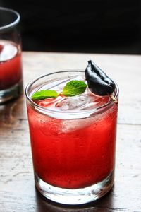 Close-up of drink on table