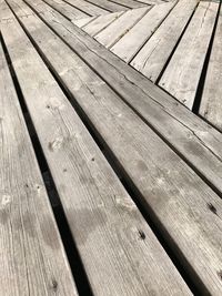 Full frame shot of wooden pier