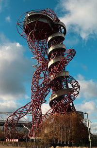 Low angle view of structure against sky