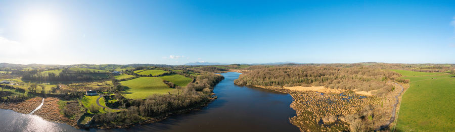 Scenic view of landscape against clear sky