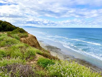 Scenic view of sea against sky