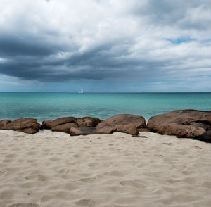 Scenic view of sea against sky