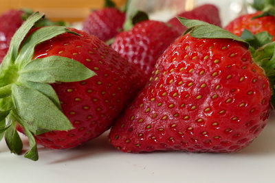 Close-up of strawberries