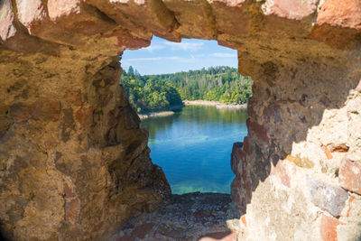 View of rock formations