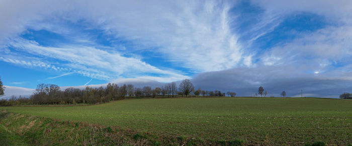 Panoramic view of landscape against sky