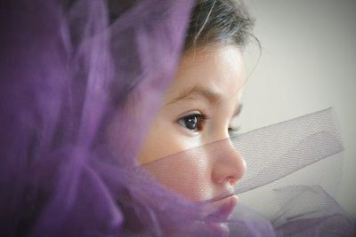 Close-up portrait of young woman