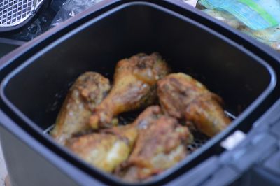 Close-up of meat in plate