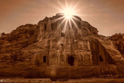 Low angle view of a temple