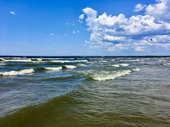 Scenic view of sea against sky