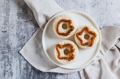Cropped hand of person holding dessert