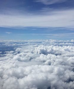 Aerial view of cloudscape