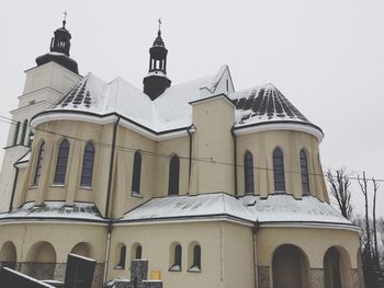 Low angle view of church against sky