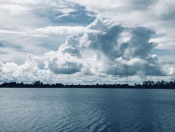 Panoramic view of sea against sky
