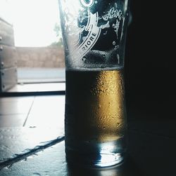 Close-up of drink on table