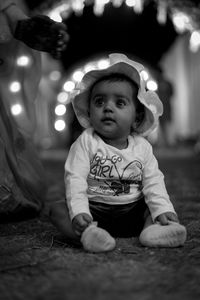 Portrait of cute baby girl