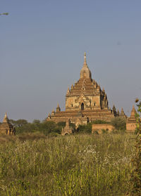 View of a temple against clear sky