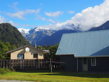 Houses against sky