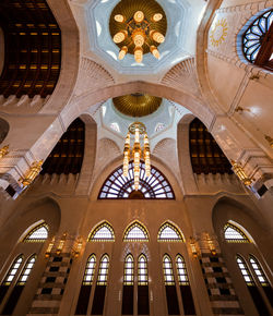 Low angle view of ceiling of building