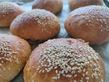 Close-up of bread on table