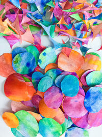 Full frame shot of multi colored pencils