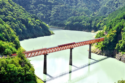 Railway bridge over river 