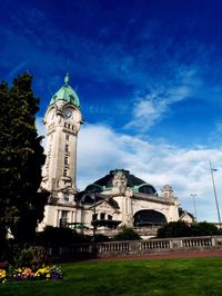 View of cathedral against blue sky