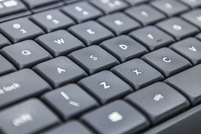 Close-up of computer keyboard