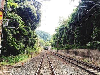 Railroad track on railroad track