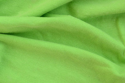 Full frame shot of green fabric