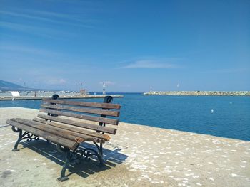 A bank on the seafront in the harbor