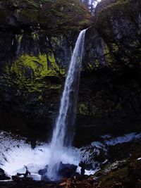 River flowing through rocks