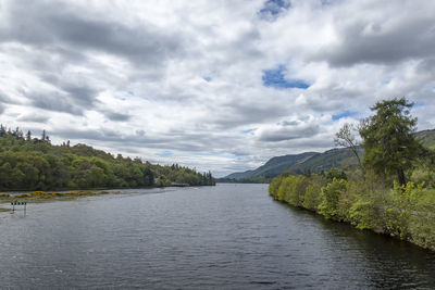 Scenic view of river against sky