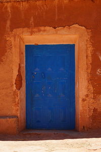 Closed window of old building