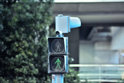 Close-up of road sign