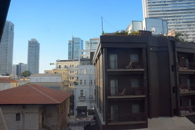 Residential buildings against sky