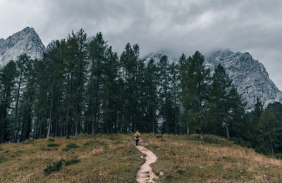 Female hiker on