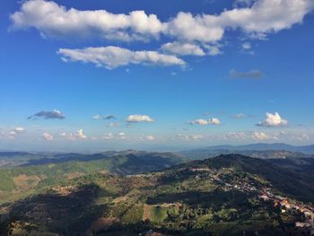 Idyllic shot of mountains against sky