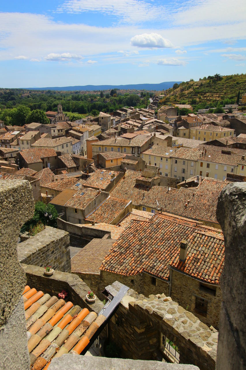 AERIAL VIEW OF RESIDENTIAL DISTRICT