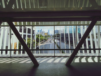 View of modern building in city