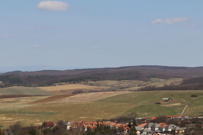 Scenic view of landscape against sky