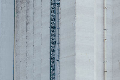 Detail view of concrete grain silo