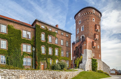 Low angle view of historical building against sky