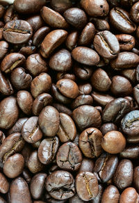 Full frame shot of coffee beans