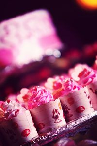 Close-up view of pink petals