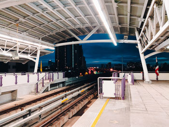 Railroad station platform