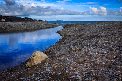 Scenic view of sea against sky