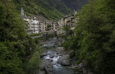 River amidst green landscape against sky